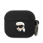 Karl Lagerfeld Silicone Karl Head 3D &Uuml;mbris jaoks AirPods 3 - must