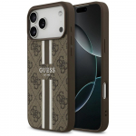 Guess 4G Printed Stripes MagSafe &uuml;mbris jaoks iPhone 17 Pro Max - brown