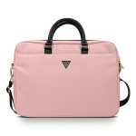 Guess Nylon Triangle Logo bag jaoks a 16" laptop - roosa