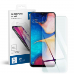 Apsauginis stiklas (m) - mėlynas (m) - SAMSUNG Galaxy A20