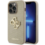 Guess Perforated 4G Glitter &uuml;mbris jaoks iPhone 15 Pro - kuldne
