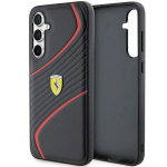Ferrari Twist Metal Logo &uuml;mbris jaoks Samsung Galaxy S23 FE - must
