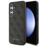 Guess GUHCS24FEG4GFBR S24 FE S721 brown/brown hardcase 4G Metal kuldne Logo