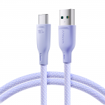 Joyroom Multi-Color Series S-A34 USB-A / USB-C 100W Kaabel 1m - Purple