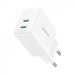 Joyroom JR-TCF12 mains laadija 2x USB-C 20W PD / QC 3.0 - valge