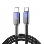 Joyroom S-A42 Crystal-Clear Series 30W USB-C - Lightning kaabel 1.2m - must