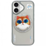 Nimmy Glasses Cool Cat MagSafe &Uuml;mbris jaoks iPhone 16 - Hall