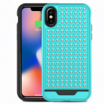 Zizo Star Diamond Hybrid &uuml;mbris seadmele iPhone X, sinakasroheline ja must