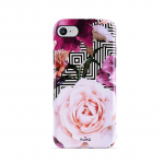 Puro Glam Geo Flowers Pink Peonies &uuml;mbris seadmele iPhone SE (2020 / 2022) / 8 / 7 / 6s