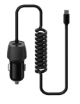 Įkroviklis automobilinis Platinet (PLCRSM) su MicroUSB laidu (1xUSB 3.4A) juodas