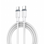 USB kaabel XO (NB208B) "USB-C to USB-C" (60W) 1m valge