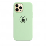 Dėklas "Silicone Case" skirtas iPhone 12 Pro Max / Pistachio / su įpakavimu