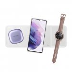 Bevielis įkroviklis Samsung "Trio" EP-P6300TWEGEU baltas 25W (su įkrovikliu ir laidu komplekte) / 100% Genuine /