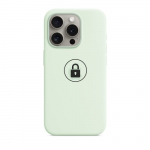 Dėklas "Silicone Case v2" iPhone 15 Pro Max / &Scaron;velni mėta / pakuotėje
