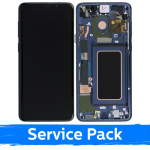 LCD ekraan &uuml;hilduv Samsung G965 S9 Plus raamiga / korallsinine / (service pack)