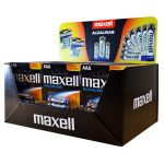 Maxell &scaron;arminės baterijos LR03 AAA, 4 vnt. pakuotė (30 blisterinių pakuočių / 120 vnt. baterijų)