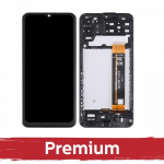 Samsung A137 A13 (2022) mudeliga &uuml;hilduv LCD-ekraan, must, raamiga, originaalvaruosana