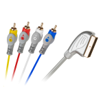EURO&ndash;4 RCA kaabel, 1,5 m, tilgakujuline