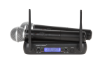 WR-358LD 2-kanaliline VHF juhtmevaba mikrofonikomplekt, 2 k&auml;simikrofoni