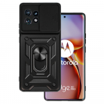 Slide Camera Armor &Uuml;mbris jaoks Motorola Edge 40 Pro 5G Must