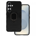 Dėklas telefonui Ring Armor Samsung Galaxy S25 juodas