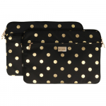 Wonder Sleeve Laptop 17 inches kuldne polka-dot