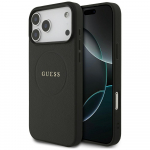 Guess Grained Ring MagSafe &uuml;mbris jaoks iPhone 17 Pro Max - must