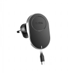 SBS TESUPP15WRETRACABL Wireless Laadija Smartphone Hoidja koos Retractable Kaabel Compatible koos MagSafe - must