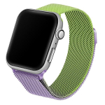 Beline dirželis Apple Watch Steel 42/44/45/49mm žaliai violetinis