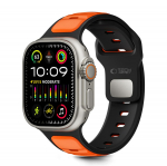 TECH-PROTECT ICONBAND LINE APPLE WATCH 8 / 9 / 10 / 11 / SE / ULTRA (44 / 45 / 46 / 49 MM) juodas/oranžinis