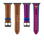 FC Barcelona Apple Watch Band Natūrali oda 44/45" OCFCBAWBBG45 BG
