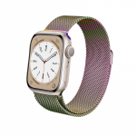 Crong Milano Steel roostevabast terasest rihm Apple Watch 38 / 40 / 41 / 42 mm kellale, sillerdav