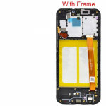 LCD screen Samsung A202 A20e 2019 koos touch screen ja frame must original (service pack)