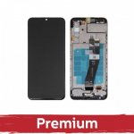 Ekranas skirtas Samsung A037G A03s juodas su rėmeliu OEM