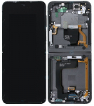 LCD ekraan Samsung F721 Z Flip4 5G puuteekraani ja raamiga sisemine (Inner) Graphite originaal (service pack)