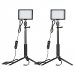 Komplekt Neewer ZC-10S kaks LED-lampi + filtrid + statiivid
