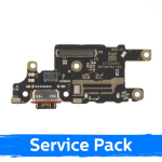 Charging Port Compatible With Xiaomi Poco X7 Pro 5G (+SIM reader) with Flex / Plata (Service Pack)
