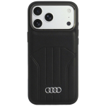 Audi kunstnahast &uuml;mbris seadmele iPhone 18 Pro Max / 17 Pro Max, MagSafe-&uuml;hilduv &ndash; must