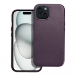 LEATHER MAG COVER &uuml;mbris jaoks IPHONE 15 dark violet