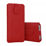 WONDER Deko Pouch &Uuml;mbris (Size XXL) jaoks Samsung S25 Ultra/S24 Ultra/M35/M23/A16 5G/Xiaomi Redmi 14C punane