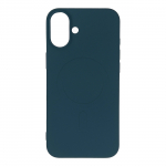 Liquid Silicone &Uuml;mbris MagSafe jaoks iPhone 16 - dark sinine