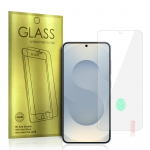 Grūdintas stiklas auksinis SAMSUNG GALAXY S24/S25 telefonui (su pir&scaron;to atspaudo atrakinimu)