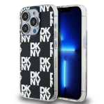 DKNY IML Checkered Mono Pattern &uuml;mbris jaoks iPhone 15 Pro Max - must