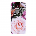 Puro Glam Geo Flowers Pink Peonies &uuml;mbris seadmele iPhone XS Max