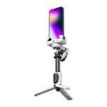 AOCHUAN M1 Pro stabilisaator RGB valgustusega (valge)