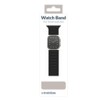 Mobilize silikoonist kellarihm - magnetiline - Apple 42/44/45/49mm - must