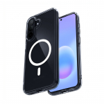 Crong Hybrid Clear Magnetic MagSafe &uuml;mbris seadmele Samsung Galaxy A57, l&auml;bipaistev