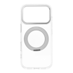 Case for iPhone 18 Pro / 17 Pro Frame Circle Stand compatible with MagSafe transparent