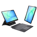 Dux Ducis DK-seeria taustvalgustusega klaviatuur&uuml;mbris Samsung Tab S10 FE+ (Plus) jaoks, must