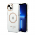 Guess GUHMP14MHTRMD iPhone 14 Plus 6.7 "kuldne / kuldne hard &uuml;mbris Metal Outline Magsafe